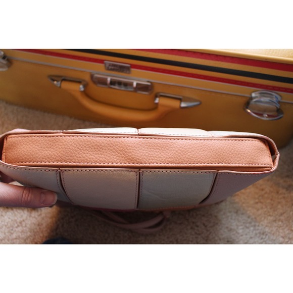 Chi by Carlos Falchi Colorblock Patchwork Handbag - Picture 10 of 11